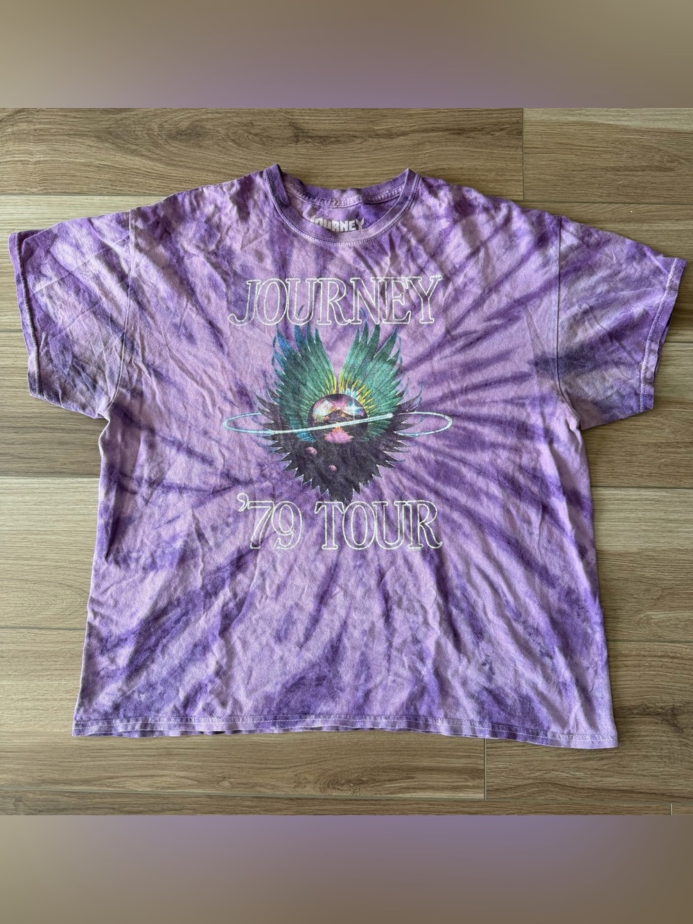 Journey 1979 Tour Purple Tie Dye Shirt
